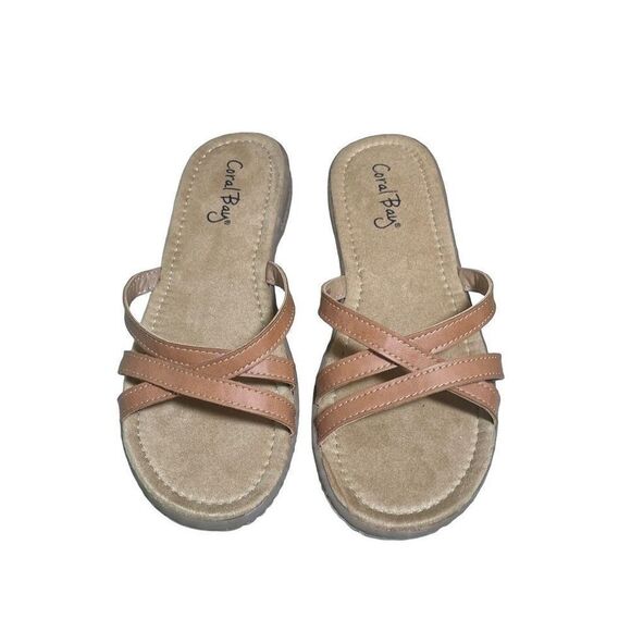 Coral Bay Sandals Slides Maisie Sz 8 - Picture 1 of 5
